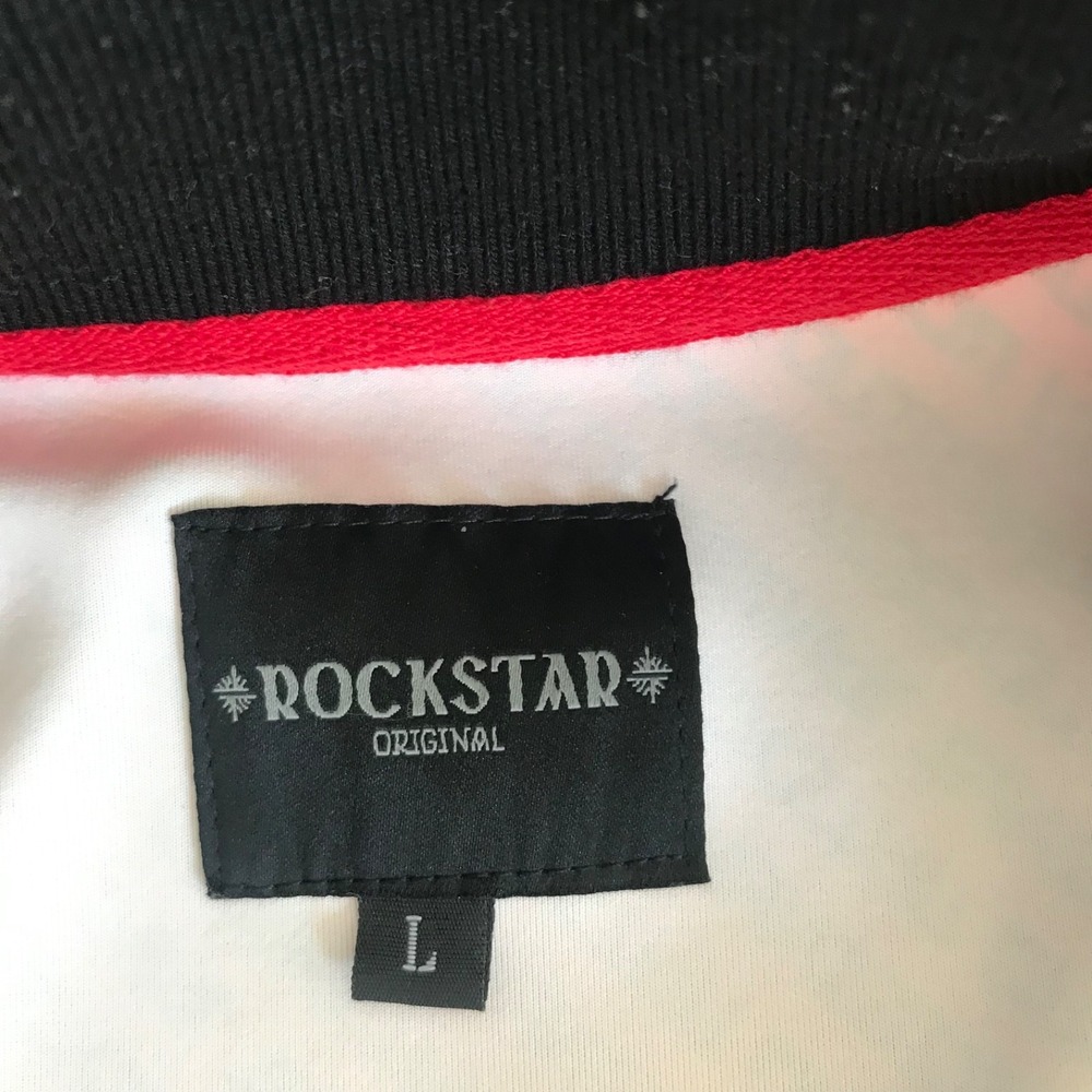 Men's Rockstar Original Polyester Red/Black Track Suit Jacket  Sz.‎ Large - Picture 3 of 9